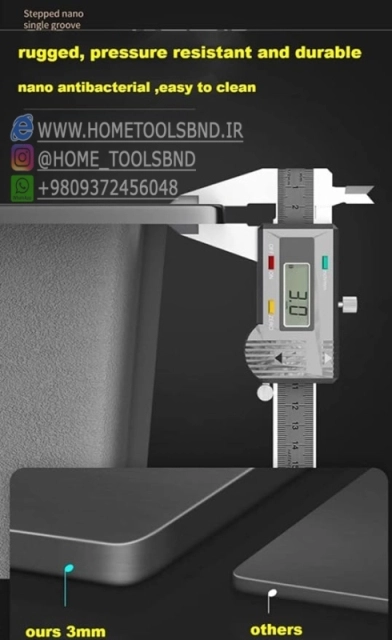 سینک ظرفشویی پیانویی 5 کلیده SUS-304 گرید A برند هوادیائو - اصلی