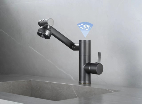 شیر روشویی با طراحی خاص و نمایشگر دما دیجیتال