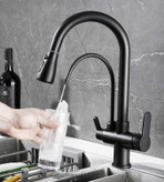 شیر آشپزخانه با عملکرد دوگانه و فیلتر تصفیه