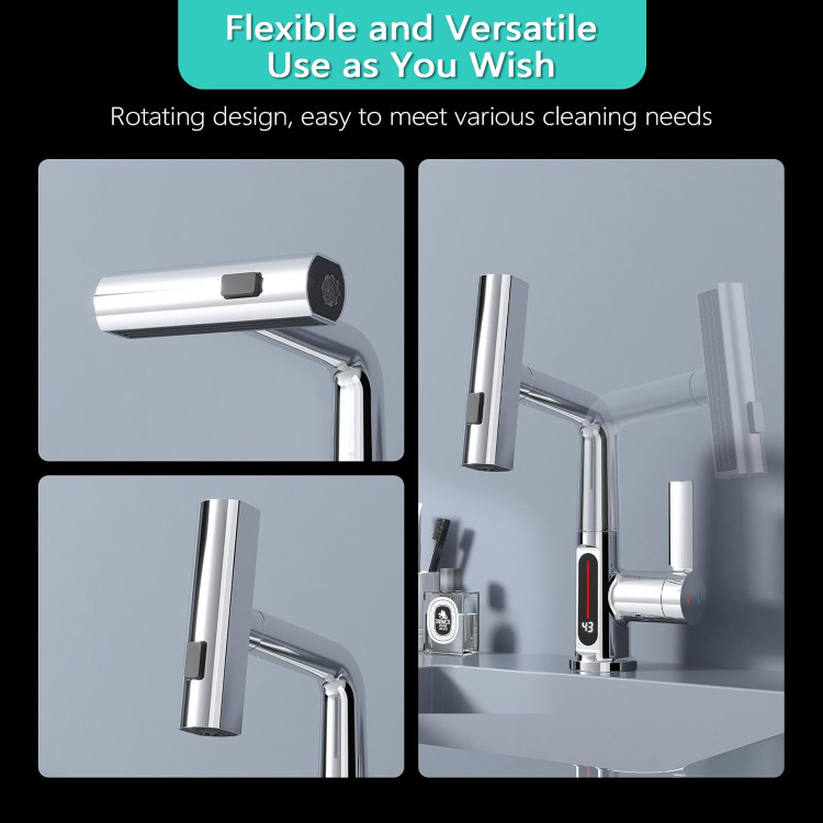 شیر ظرفشویی دیجیتالی که دمای آب رو نشون میده (با قیافه باحال!)