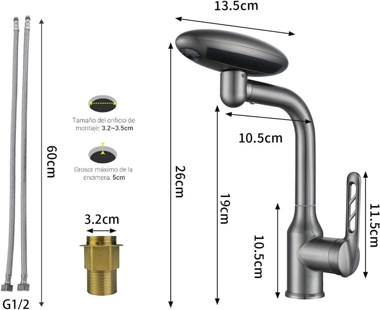 طراحی پیشرفته شیر روشویی برای راحتی بیشتر در استفاده