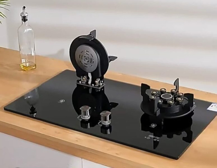 اجاق گاز صفحهای دو شعله اتمی تاشو برند JEC با طراحی شیک و مدرن