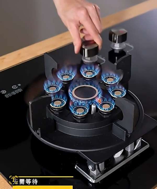 اجاق گاز صفحهای برند JEC با دو شعله قدرتمند برای پخت سریعتر