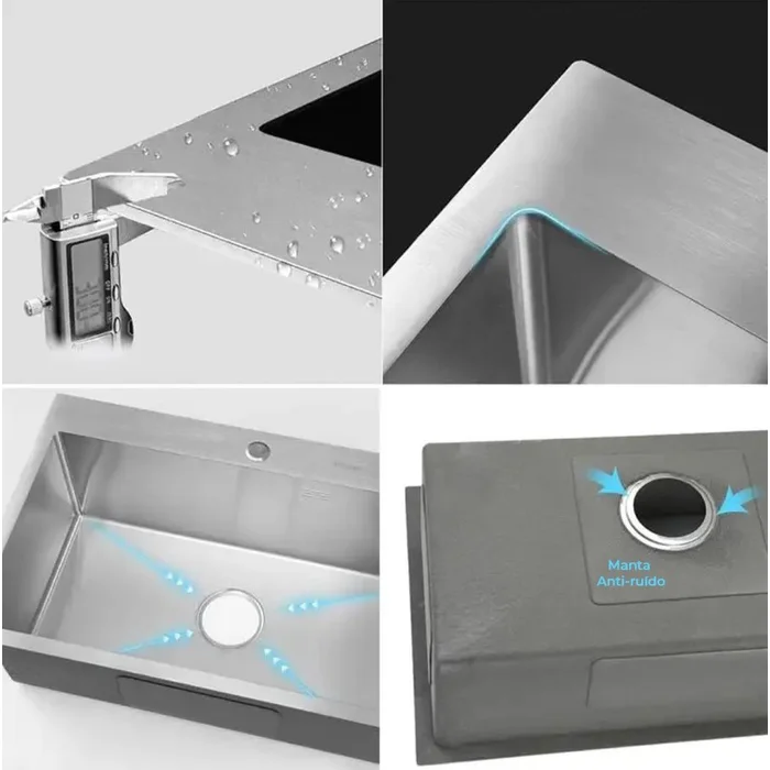 سینک ظرفشویی 40 در 40 با گارانتی اصالت و سلامت فیزیکی