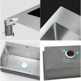 نصب آسان سینک ظرفشویی 40*40 هودایائو در کابینت